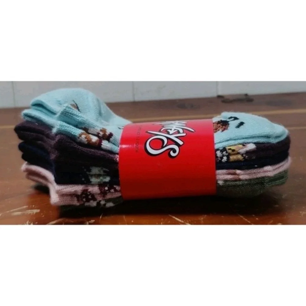 Journeys Socks‎ Fits Shoe Size 11-3 youth Glow In The Dark! 5 Pack NWT kids